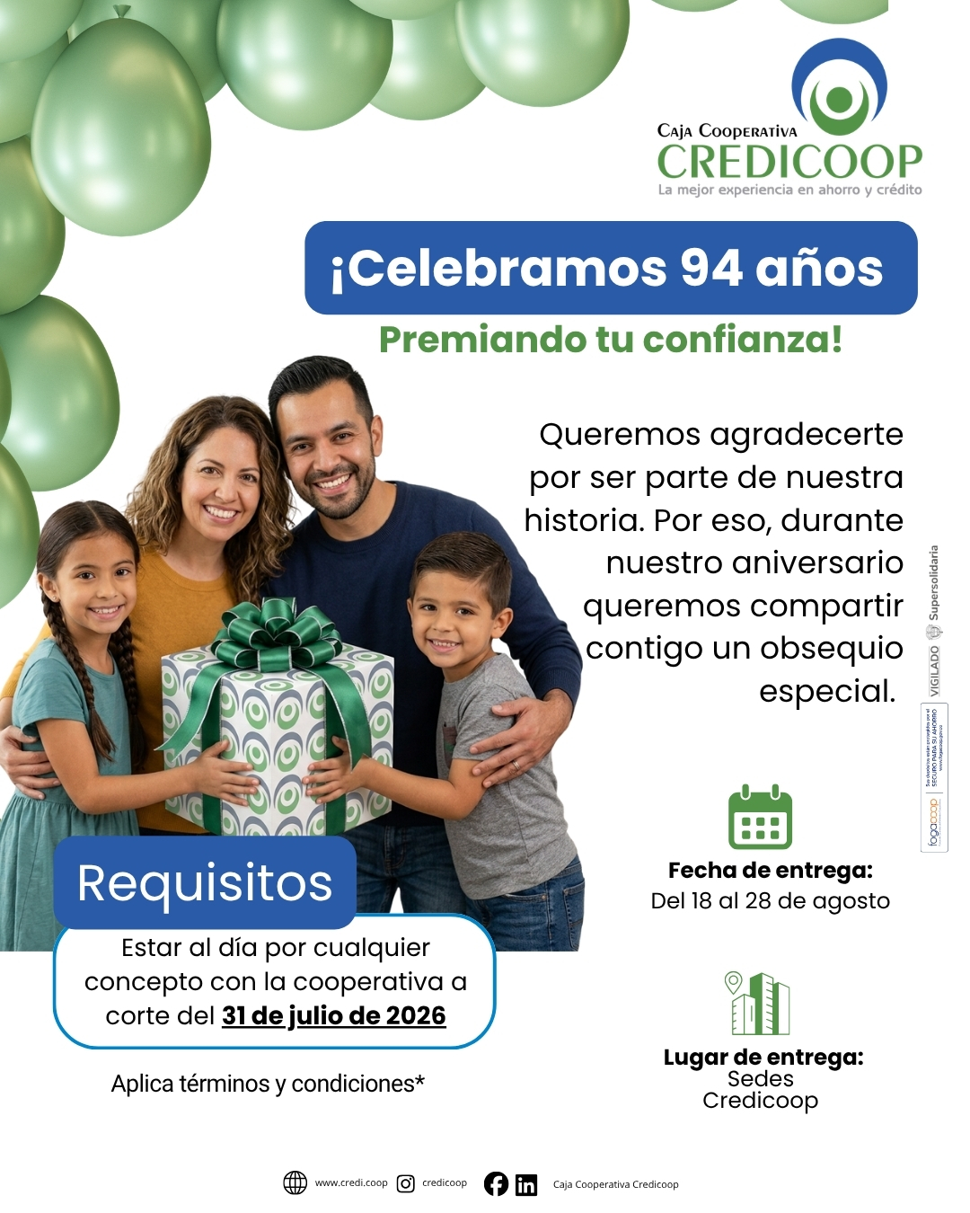 Celebramos 94 años - Credicoop